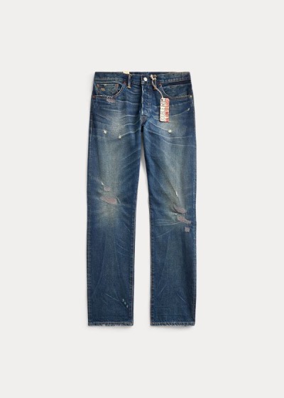 Men's Ralph Lauren Low Straight Selvedge Jeans | 532861FEQ